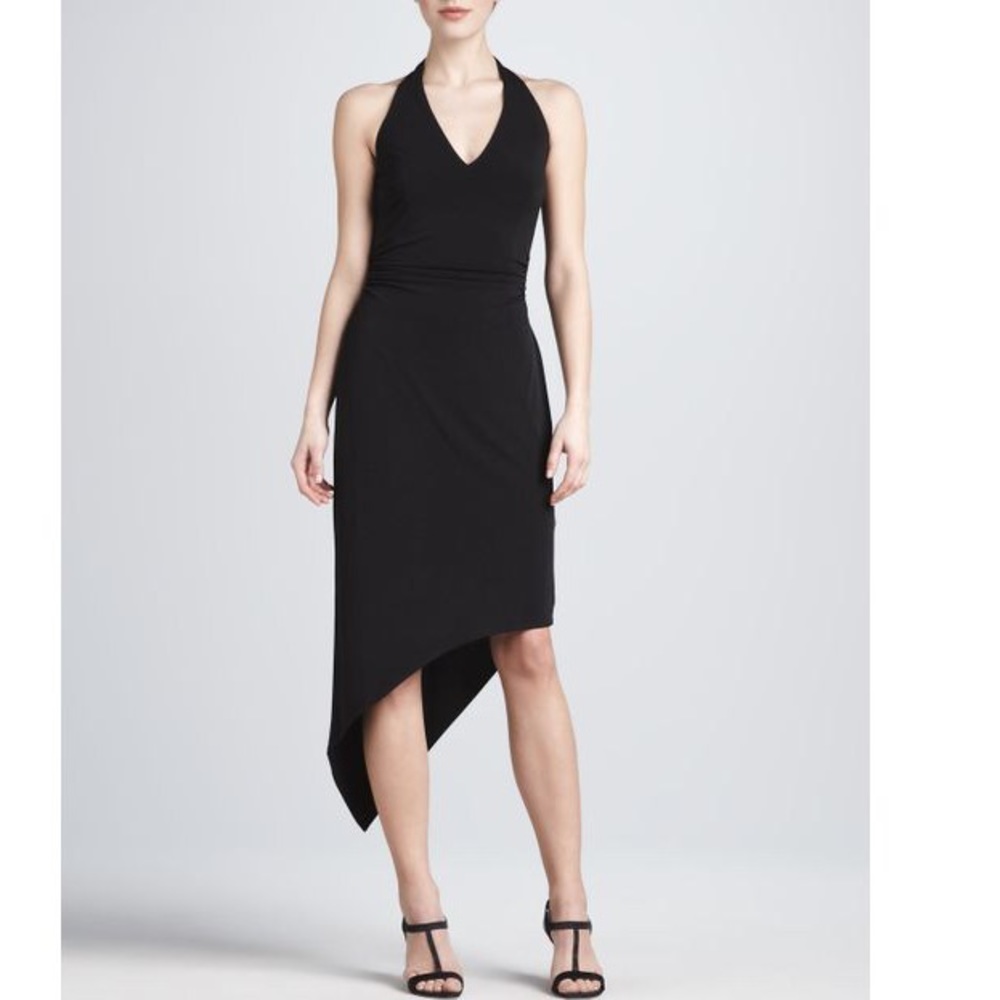 David Meister asymmetrical gown